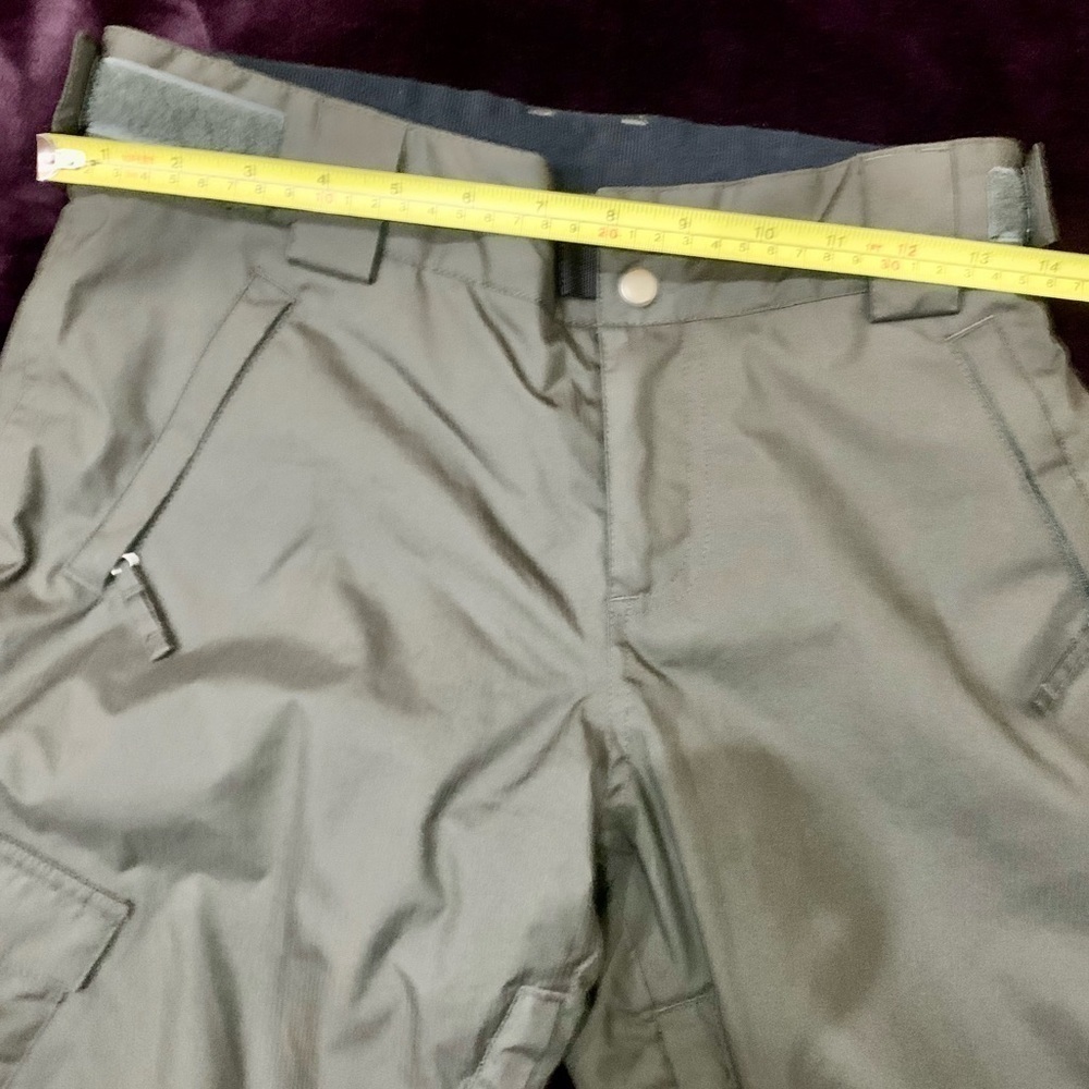 Sims Snowboarding Pants XS Charcoal Grey Blue Lining Pockets Boot Cut EUC - Picture 10 of 12